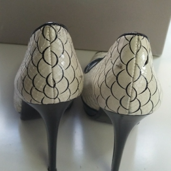 Dune Shoes UK 3 Eur 36 cream and black - Picture 2 of 8